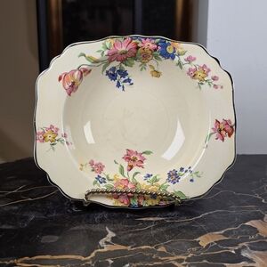 Wedgwood & Co Romany Bowl Square Floral Berry Dish